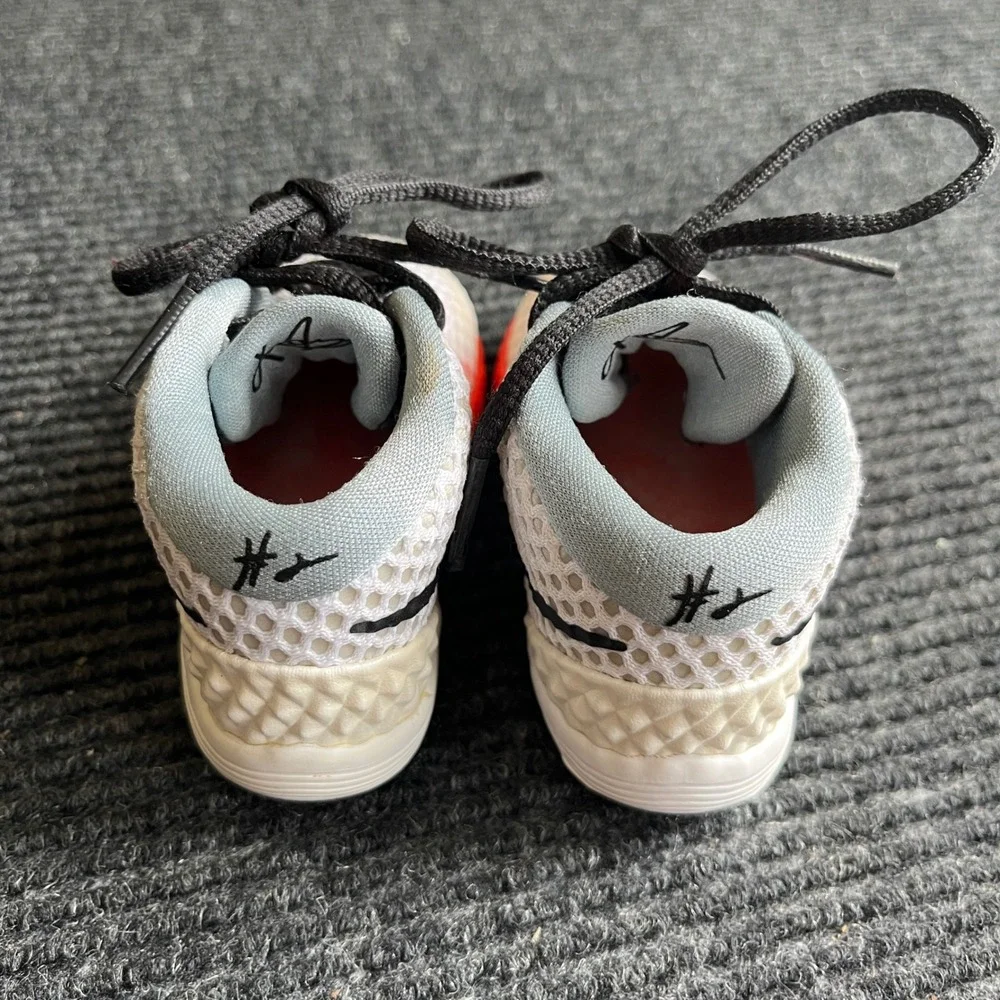 Nike Kyrie 1 Deceptive Red Toddler 6C White Black Basketball Shoes 717231-100